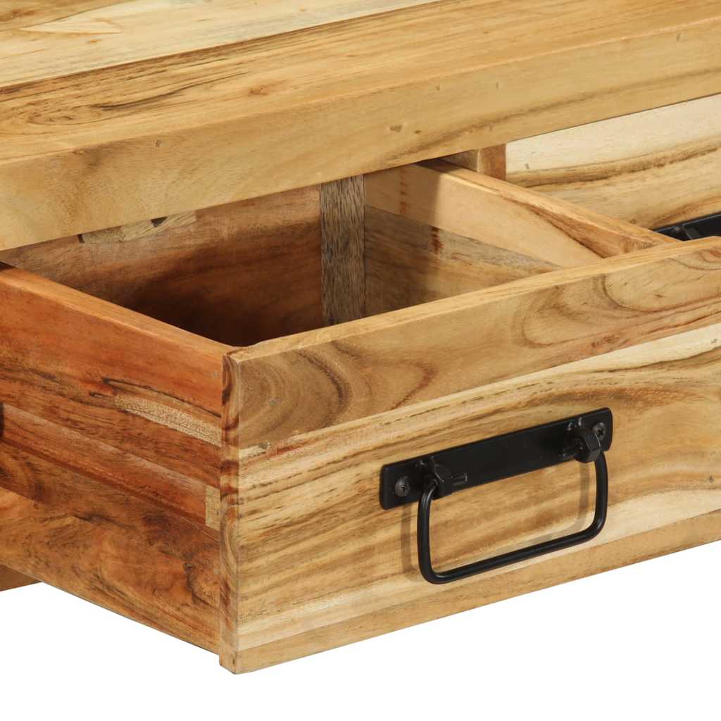 Veggmontert TV-benk 60x30x19 cm heltre akasie
