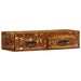 Veggmontert TV-benk 80x30x19 cm gjenvunnet heltre