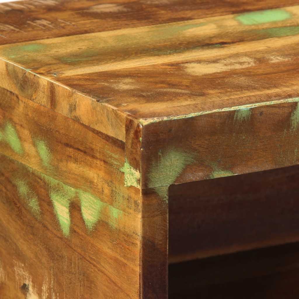 Veggmontert TV-benk 40x30x19 cm gjenvunnet heltre