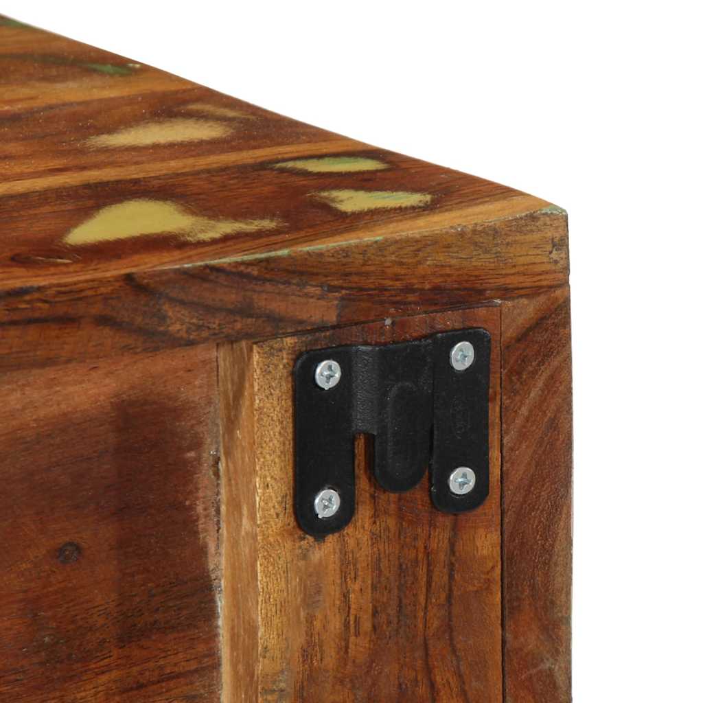 Veggmontert TV-benk 40x30x19 cm gjenvunnet heltre
