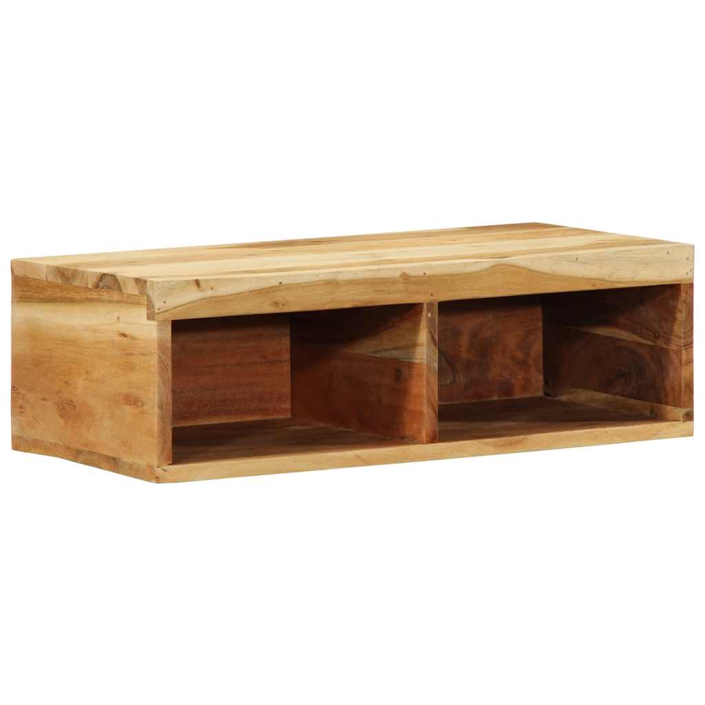 Veggmontert TV-benk 60x30x19 cm heltre akasie