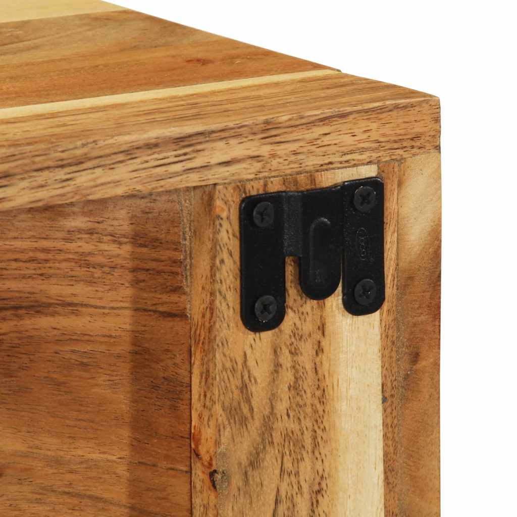 Veggmontert TV-benk 60x30x19 cm heltre akasie