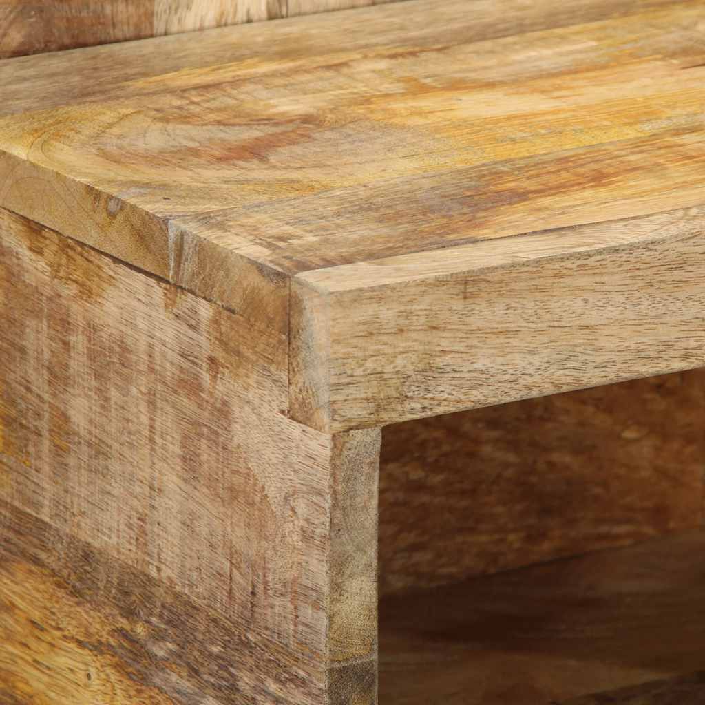 Nattbord 50x27x50 cm grovt heltre mangotre