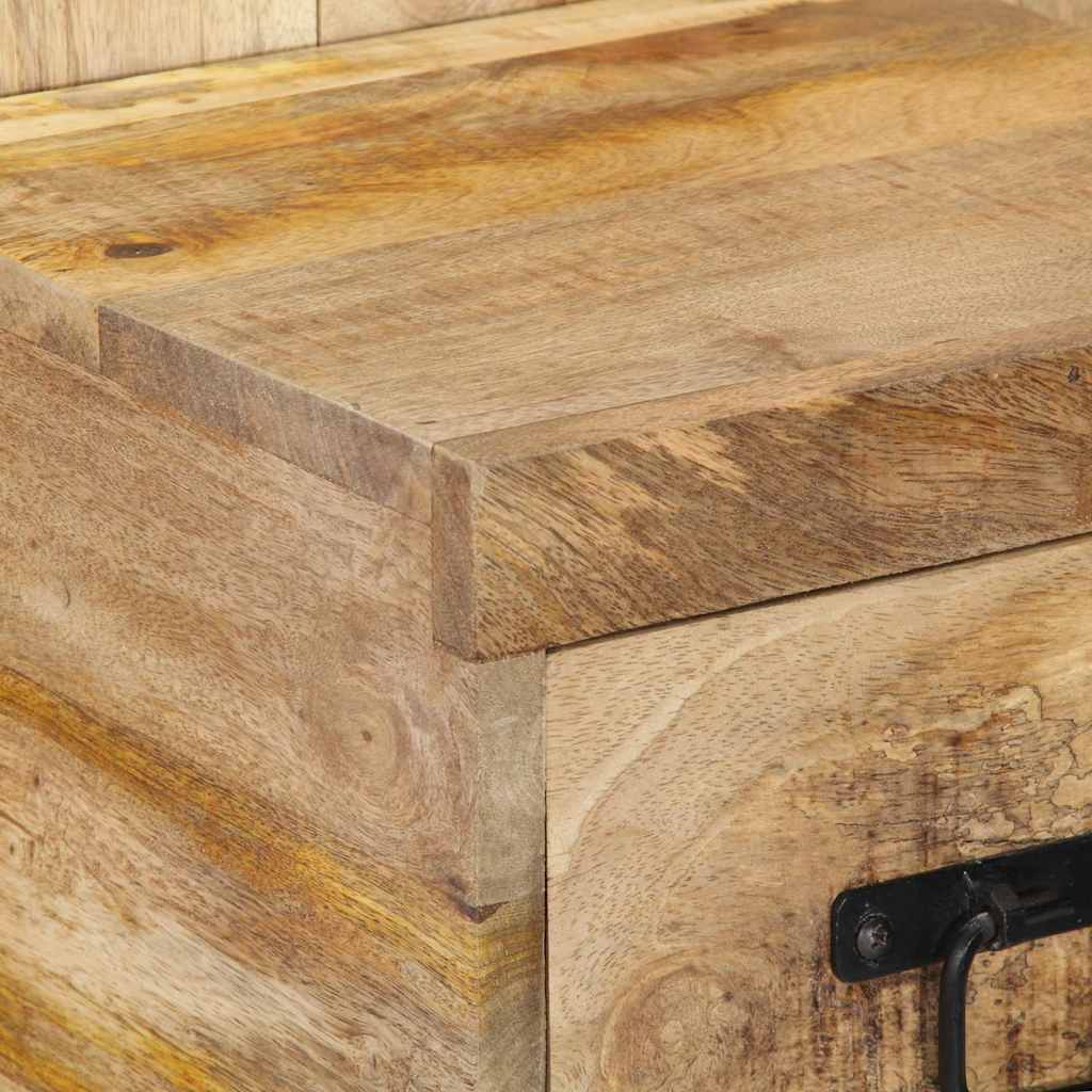 Nattbord 60x32x80 cm grovt heltre mangotre