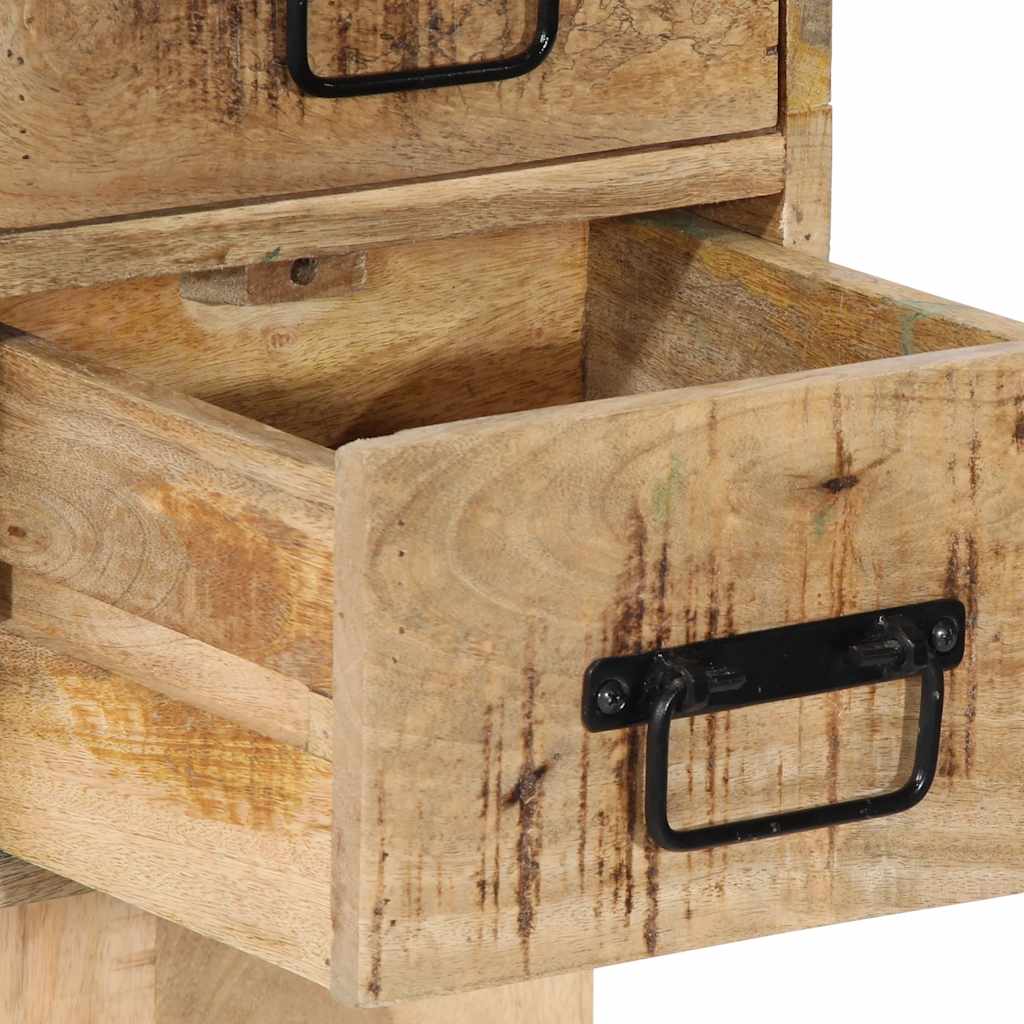 Nattbord 60x32x80 cm grovt heltre mangotre