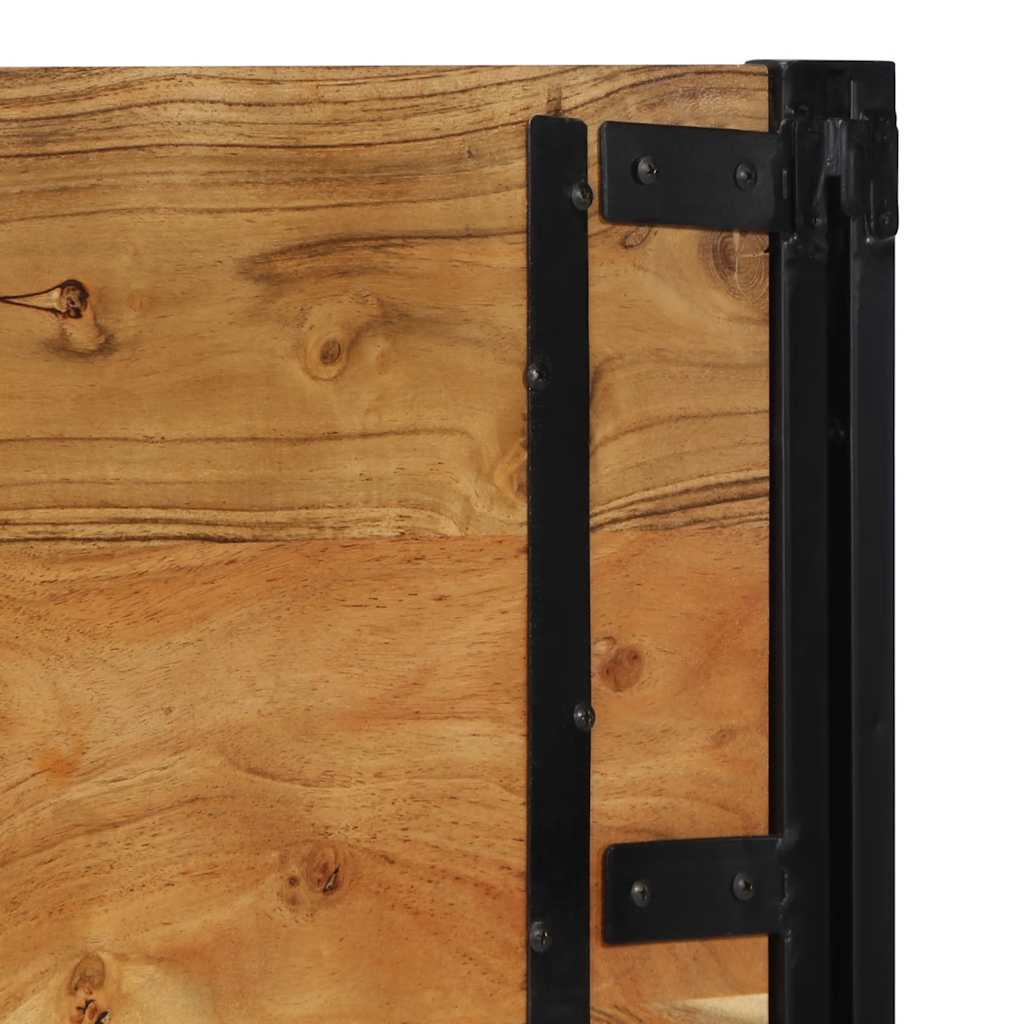 sengegavl 100 cm heltre akasie og jern