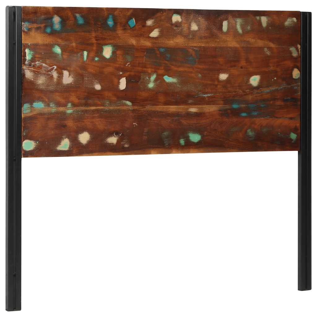 sengegavl 120 cm gjenvunnet heltre og jern