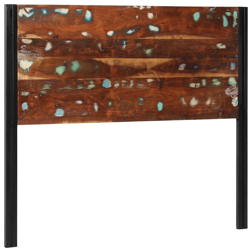 sengegavl 120 cm gjenvunnet heltre og jern