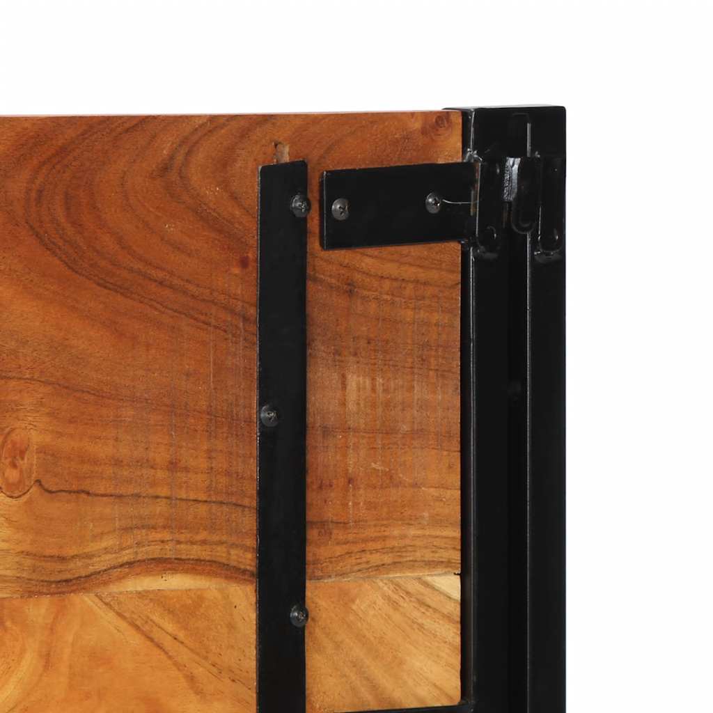 sengegavl 120 cm heltre akasie og jern