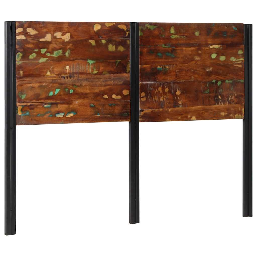 sengegavl 140 cm gjenvunnet heltre og jern
