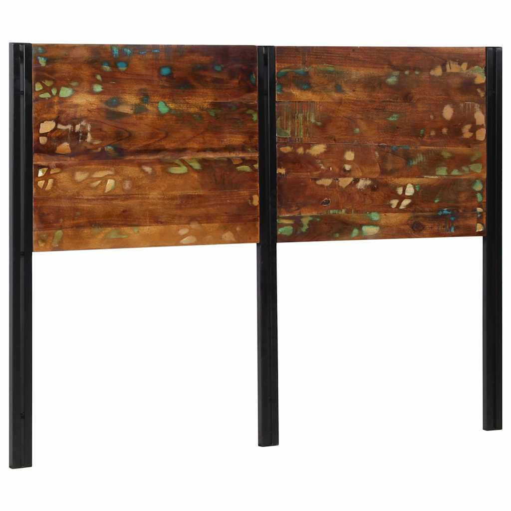 sengegavl 140 cm gjenvunnet heltre og jern