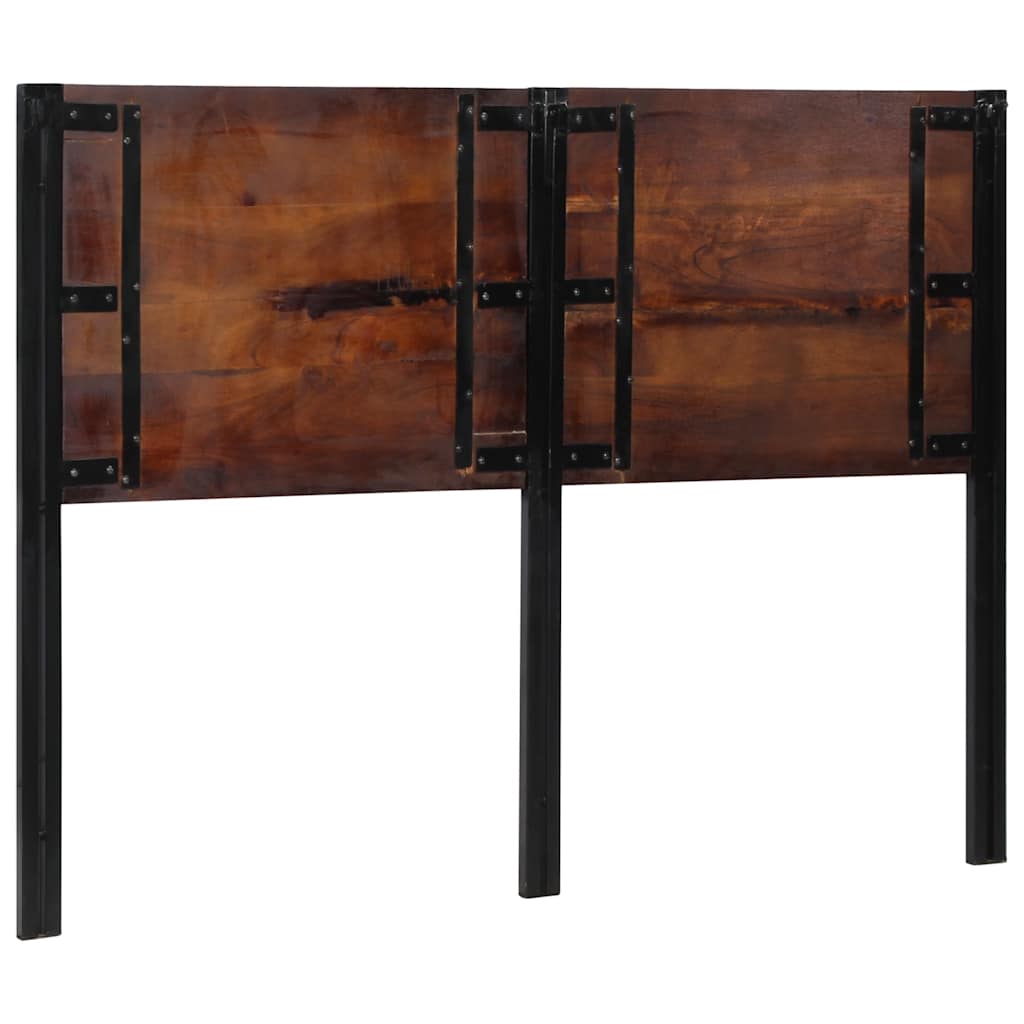 sengegavl 140 cm gjenvunnet heltre og jern