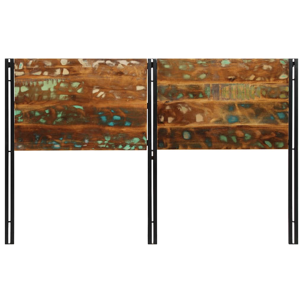 sengegavl 160 cm gjenvunnet heltre og jern