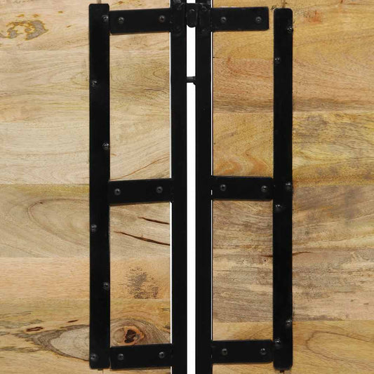 sengegavl 180 cm heltre mango og jern
