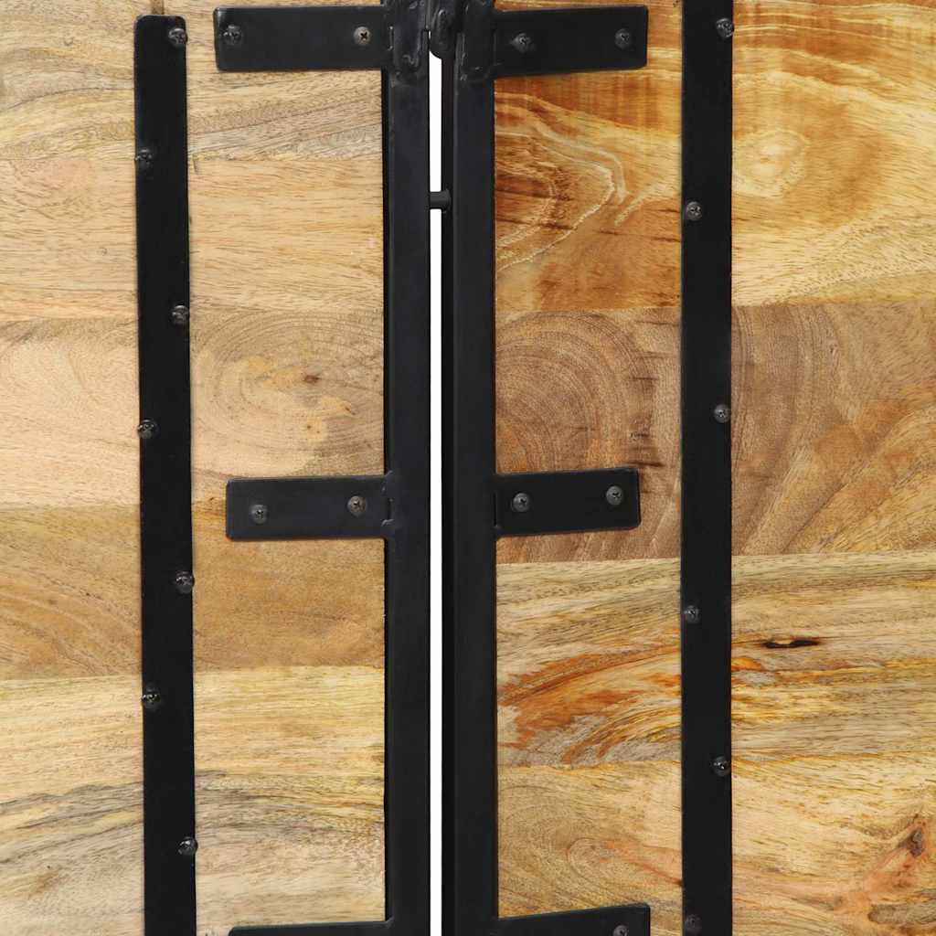 sengegavl 200 cm heltre mango og jern