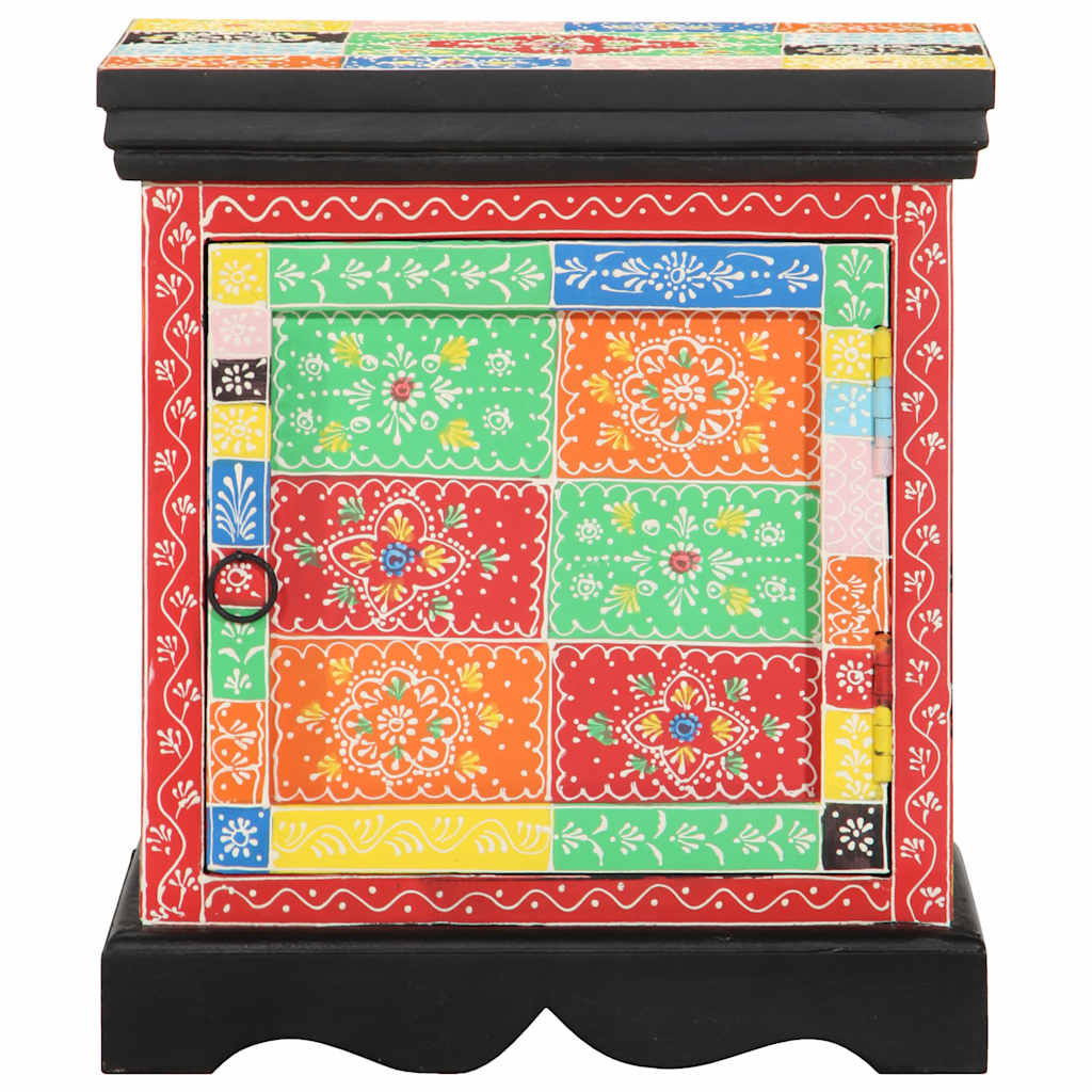 Nattbord flerfarget 40x35x45 cm heltre mango
