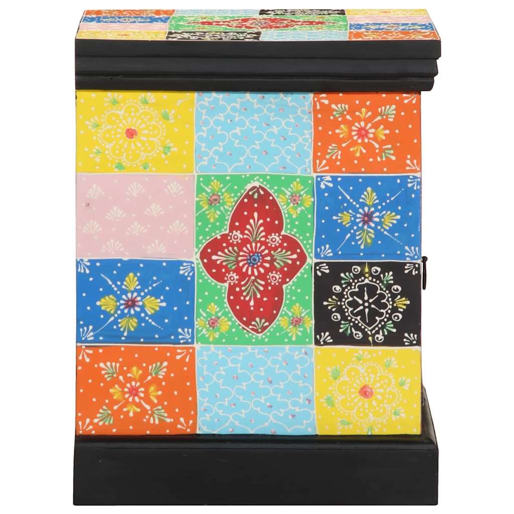 Nattbord flerfarget 40x35x45 cm heltre mango