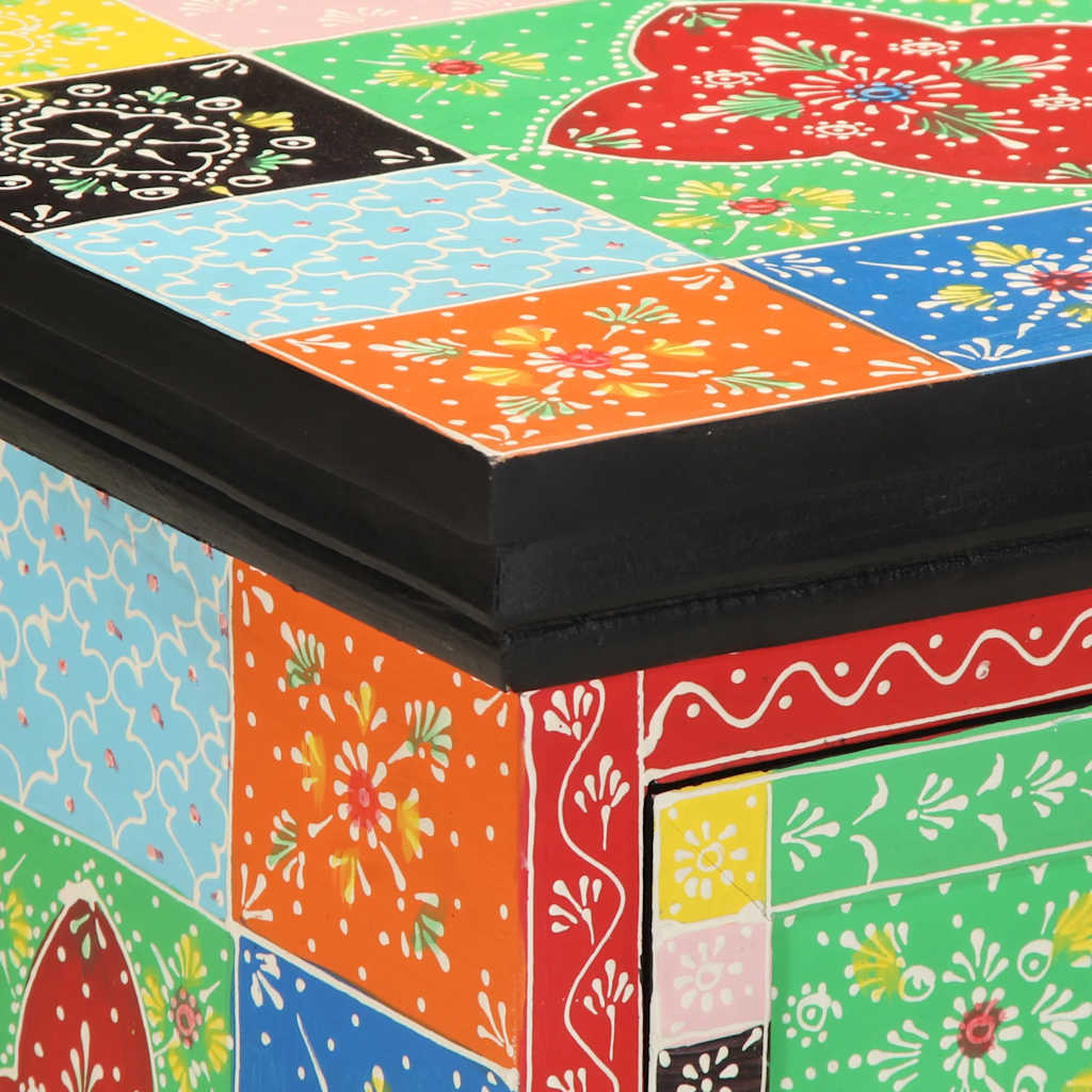 Nattbord flerfarget 40x35x45 cm heltre mango