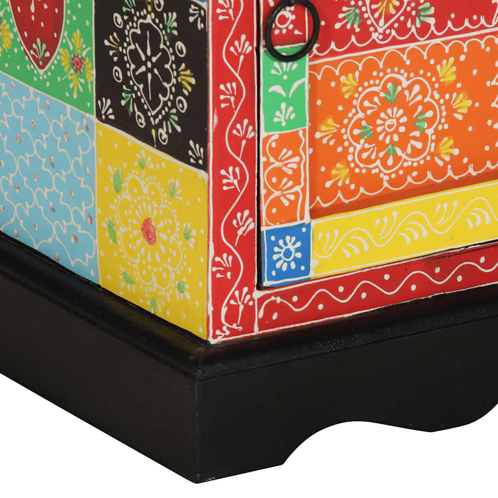 Nattbord flerfarget 40x35x45 cm heltre mango