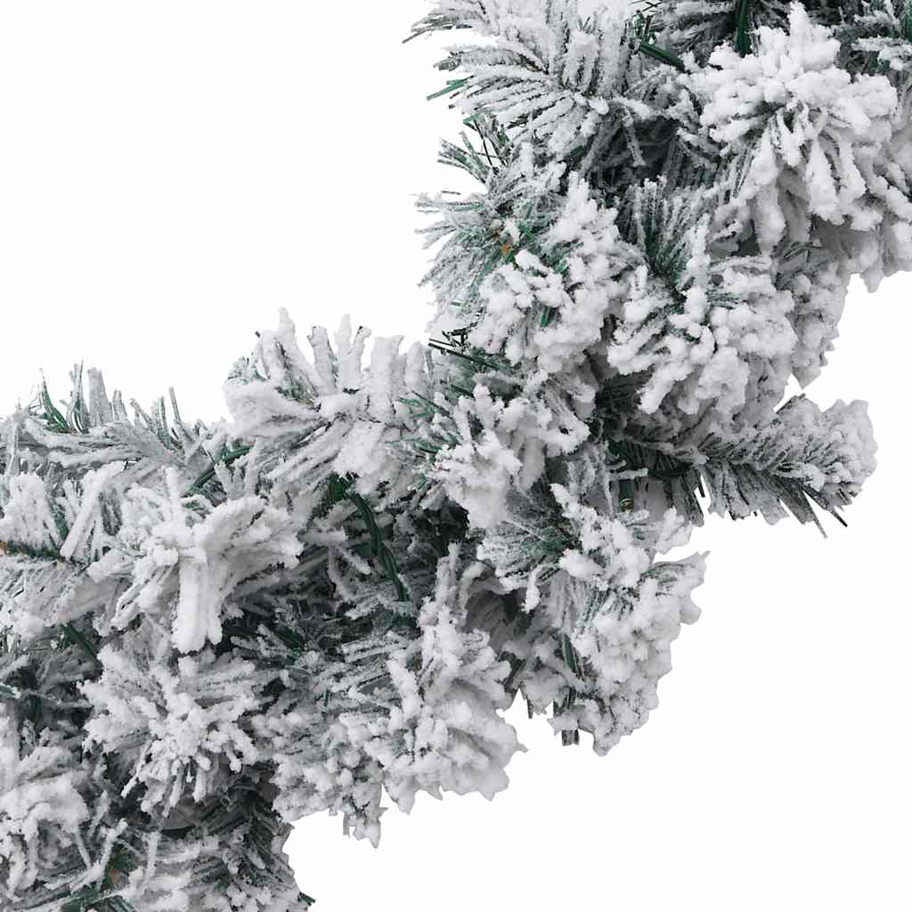 Julegirlander med LED-lys grønn 5 m PVC
