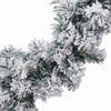 Julegirlander med LED-lys grønn 5 m PVC