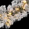 Julegirlander med LED-lys grønn 5 m PVC