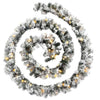 Julekrans med LED-lys grønn 20 m PVC