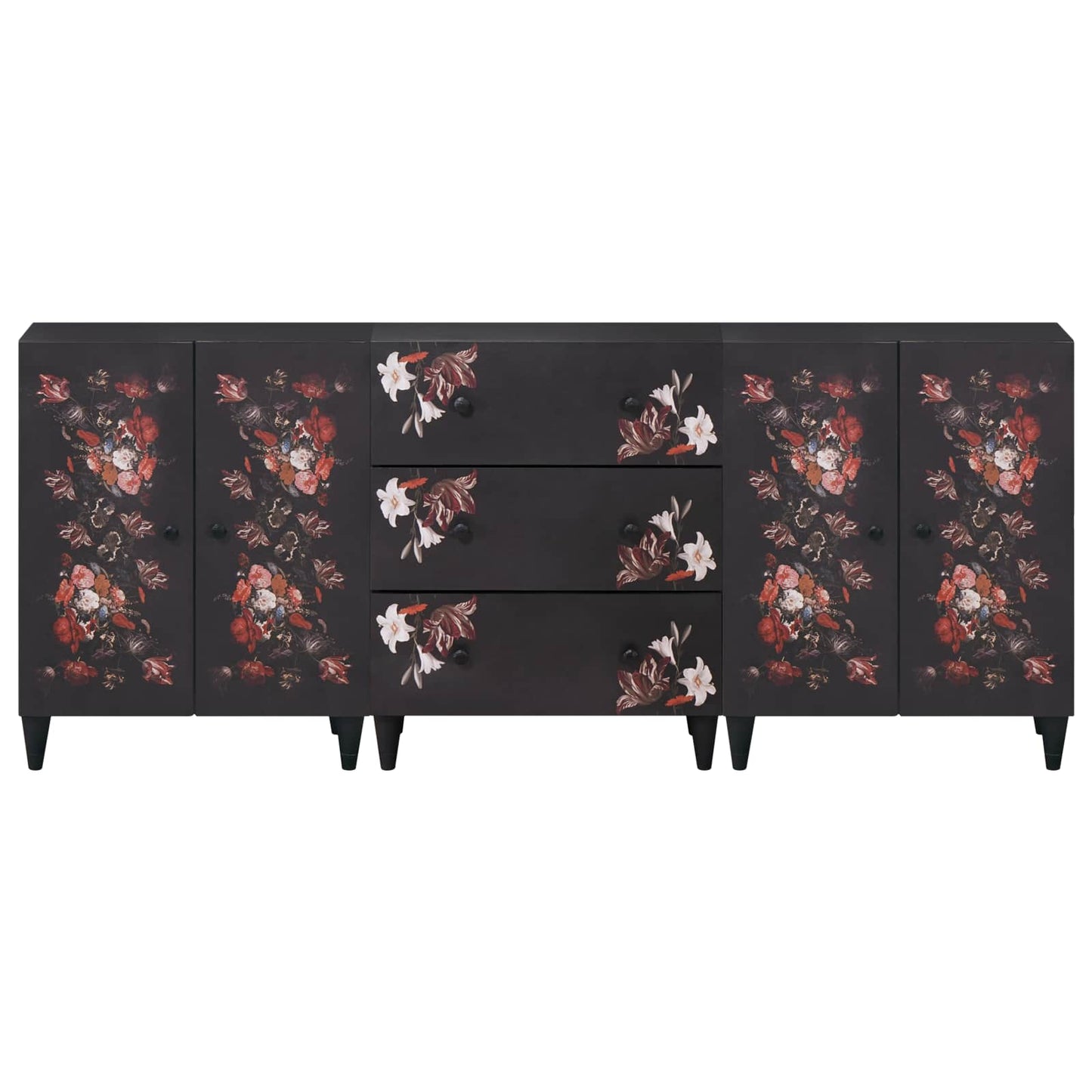 Oppbevaringsskap 3 stk. 180 x 33 x 75 cm Massiv mango tre