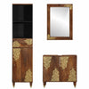Baderomssett 3 pcs Brun 62 x 33 x 58 cm Massivt mangotre