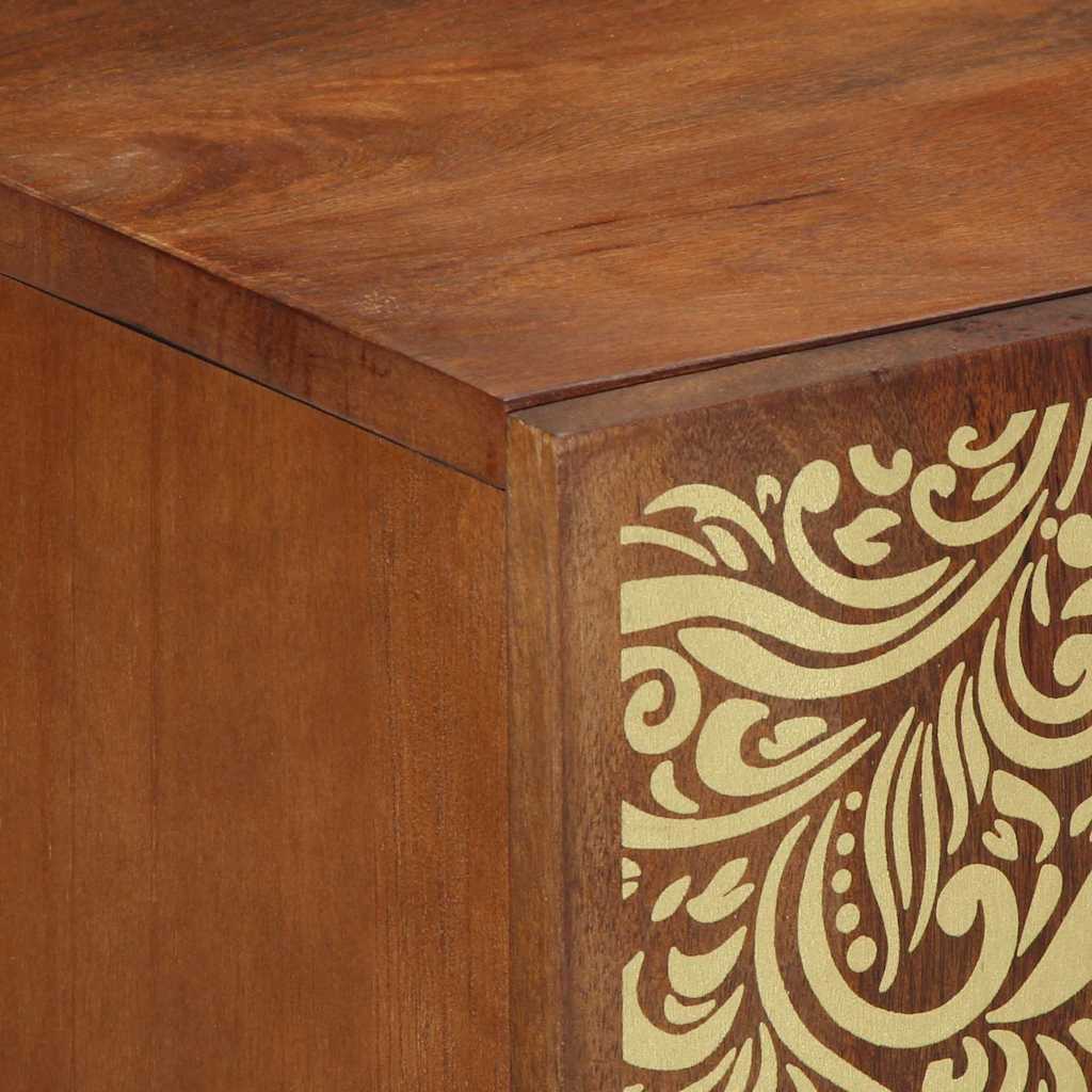 Baderoms Møbelsett 4 pcs Brun 62 x 33 x 58 cm Massivt mangotre