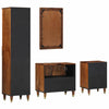 Baderoms Møbelsett 4 pcs Brun 62 x 33 x 58 cm Massivt mangotre