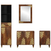 Baderoms Møbelsett 4 pcs Brun 62 x 33 x 58 cm Massivt mangotre