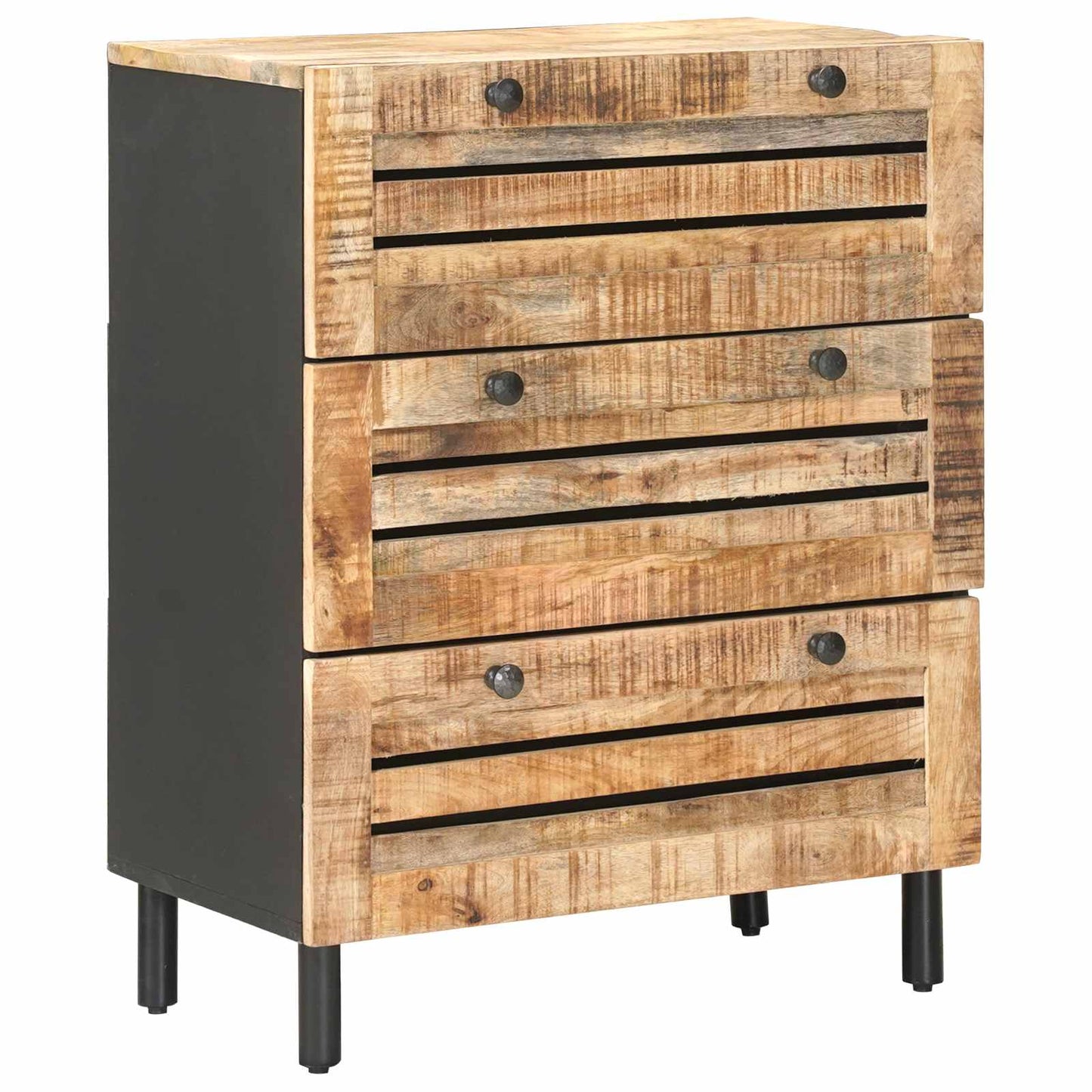 Oppbevaringsskap 2 stk. 120 x 33 x 75 cm Massiv mango tre