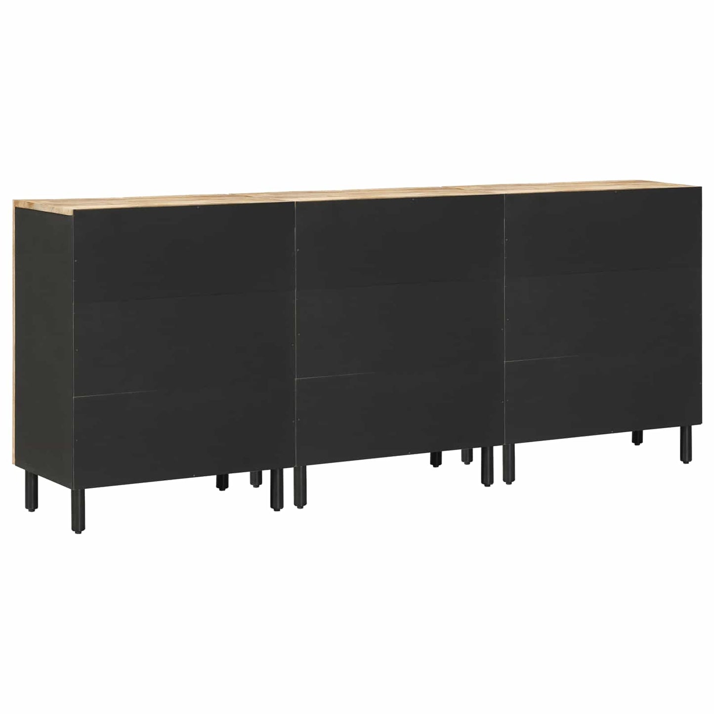Oppbevaringsskap 3 stk. 180 x 33 x 75 cm Massiv mango tre