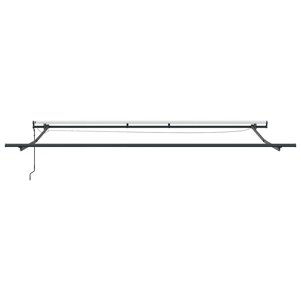 Automatisk uttrekkbar markise med LED burgunder 500x300 cm