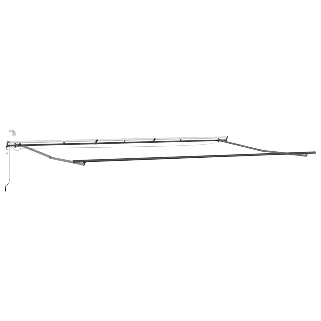 Automatisk uttrekkbar markise med LED burgunder 600x300 cm