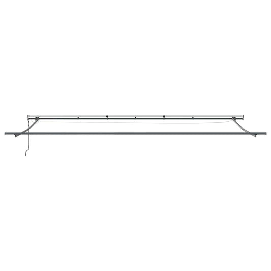 Automatisk uttrekkbar markise med LED burgunder 600x300 cm