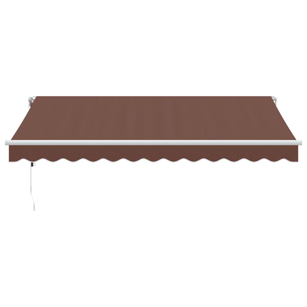 Automatisk uttrekkbar markise brun 350x250 cm