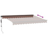 Automatisk uttrekkbar markise med LED brun 350x250 cm