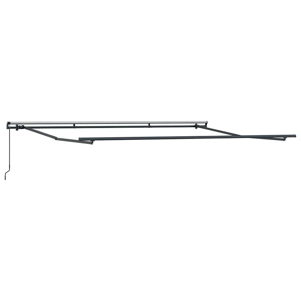 Manuell uttrekkbar markise brun 400x300 cm