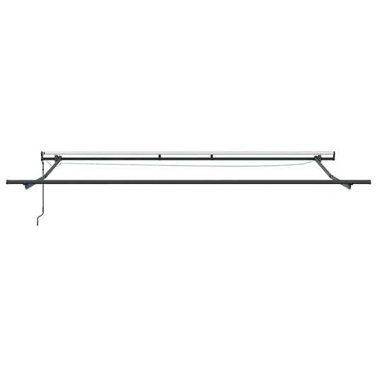Automatisk uttrekkbar markise med LED brun 400x300 cm