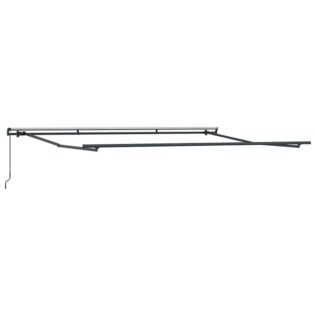 Manuell uttrekkbar markise brun 500x300 cm