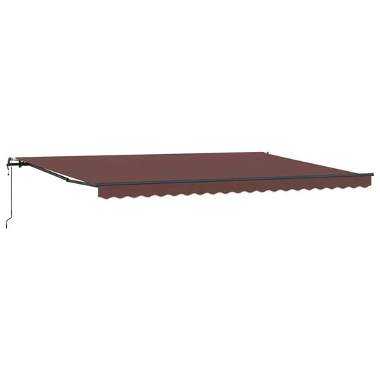 Automatisk uttrekkbar markise brun 500x300 cm