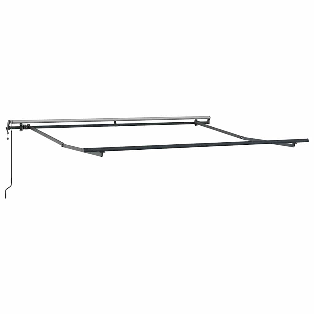 Automatisk uttrekkbart markise antrasitt og hvit 300x250 cm vidaXL