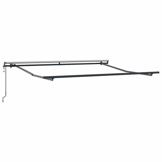 Automatisk uttrekkbart markise antrasitt og hvit 300x250 cm vidaXL