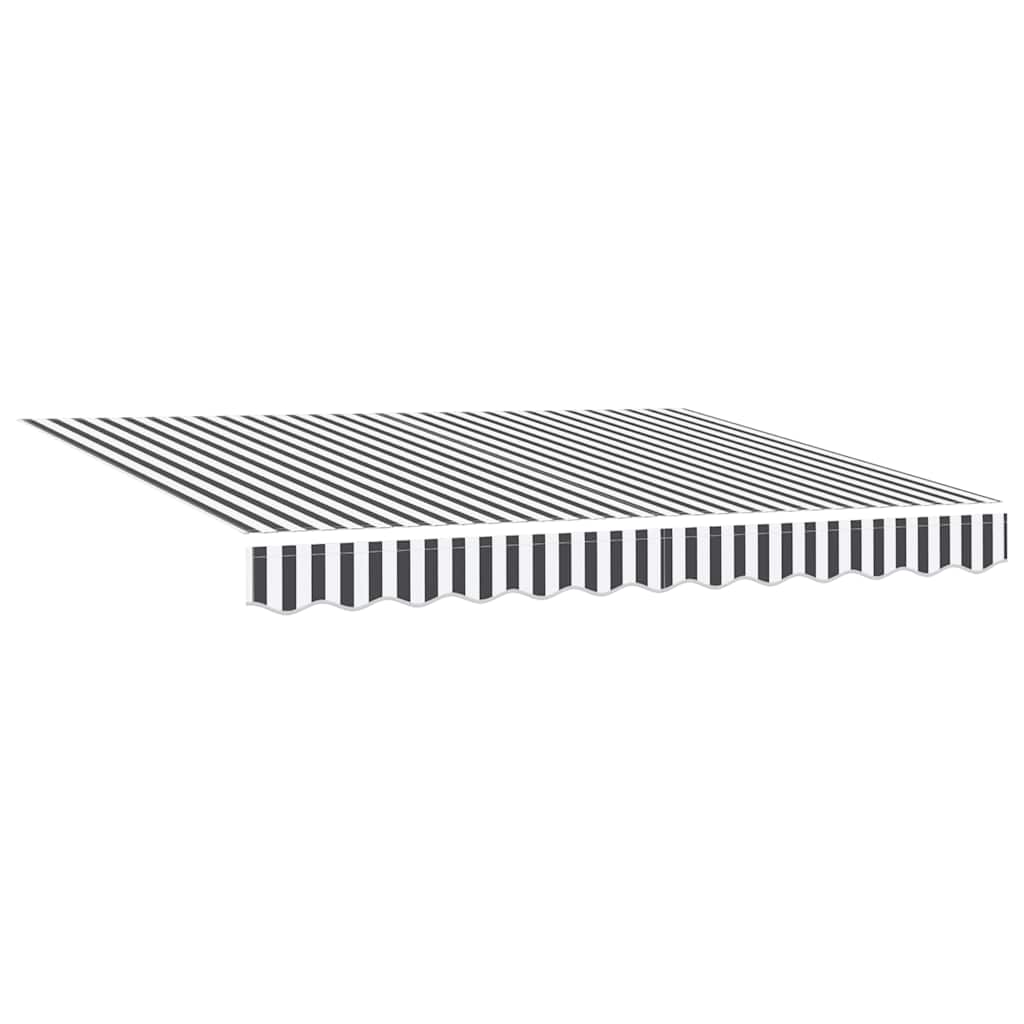 Automatisk uttrekkbar markise LED antrasitt og hvit 300x250 cm vidaXL