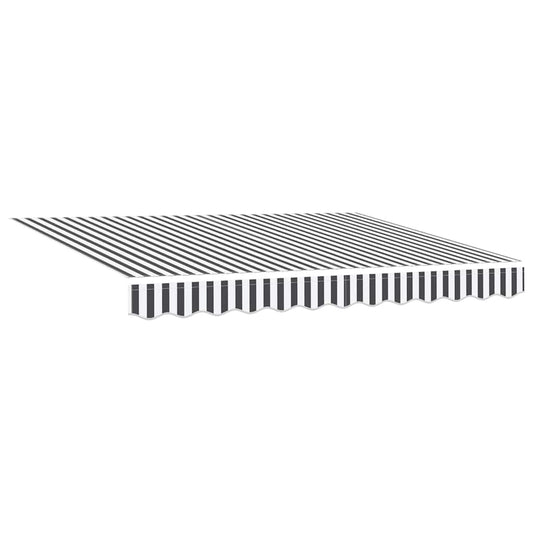 Automatisk uttrekkbar markise LED antrasitt og hvit 300x250 cm vidaXL