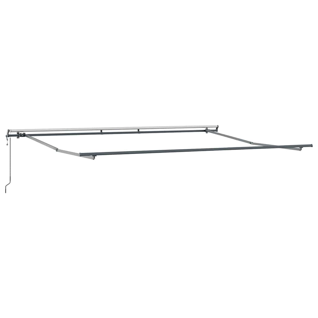 Automatisk uttrekkbart markise antrasitt og hvit 400x300 cm vidaXL
