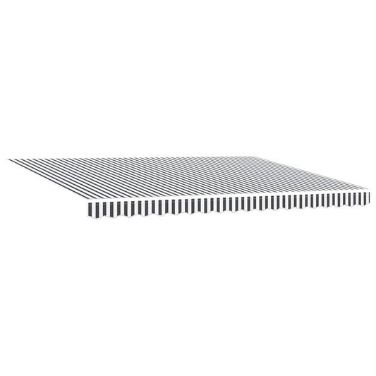 Automatisk uttrekkbar markise antrasitt og hvit 450x300 cm vidaXL