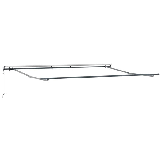 Automatisk uttrekkbar markise antrasitt og hvit 450x300 cm vidaXL